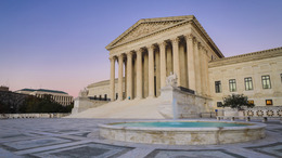 The United States Supreme Court at dusk
